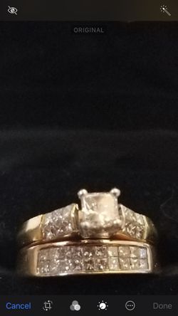 Engagement Ring & Wedding Band Size 8