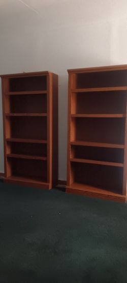 2 bookshelves
