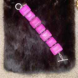 Ann Taylor Pink Chunky Bracelet
