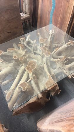 Teak root coffee tables