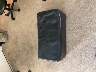 Leather Ottoman
