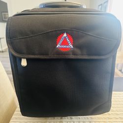 NNA Rolling Laptop Bag Fits Up to 17.3 in. Laptop Wheeled Briefcase Roller Computer Tote Bag Handle Laptop Case Black 