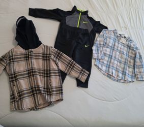 Kids Clothing Bundle Nike Tracksuit Plaid Shirts