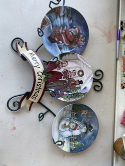 Christmas plates decor