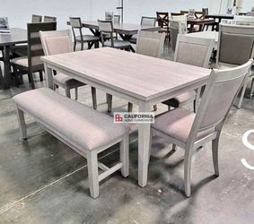 Solid wooden 6pc table set New / Easy Approval Financing available