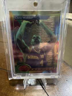 1993-94 Topps Finest Chris Weber Rookie Refractor