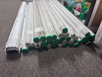 11 fluorescent light fixtures
