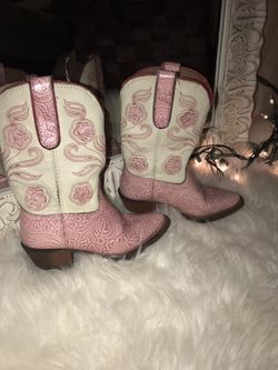 Tony Lama little girl leather boots