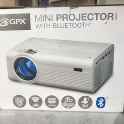GPX Mini Bluetooth Projector Up To 150in Screen  Portable 