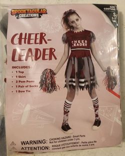 Halloween costume Cheerleader size S 5to7 yrs old new 🎃