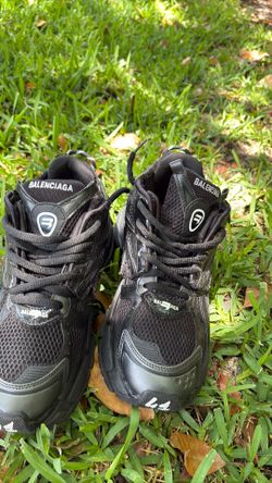 Balenciaga runners, black, size 8