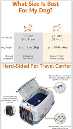 Pet Carrier - Pet Crate - Top and Front Load