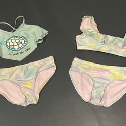 2 Girls Size 18 Justice Bikinis
