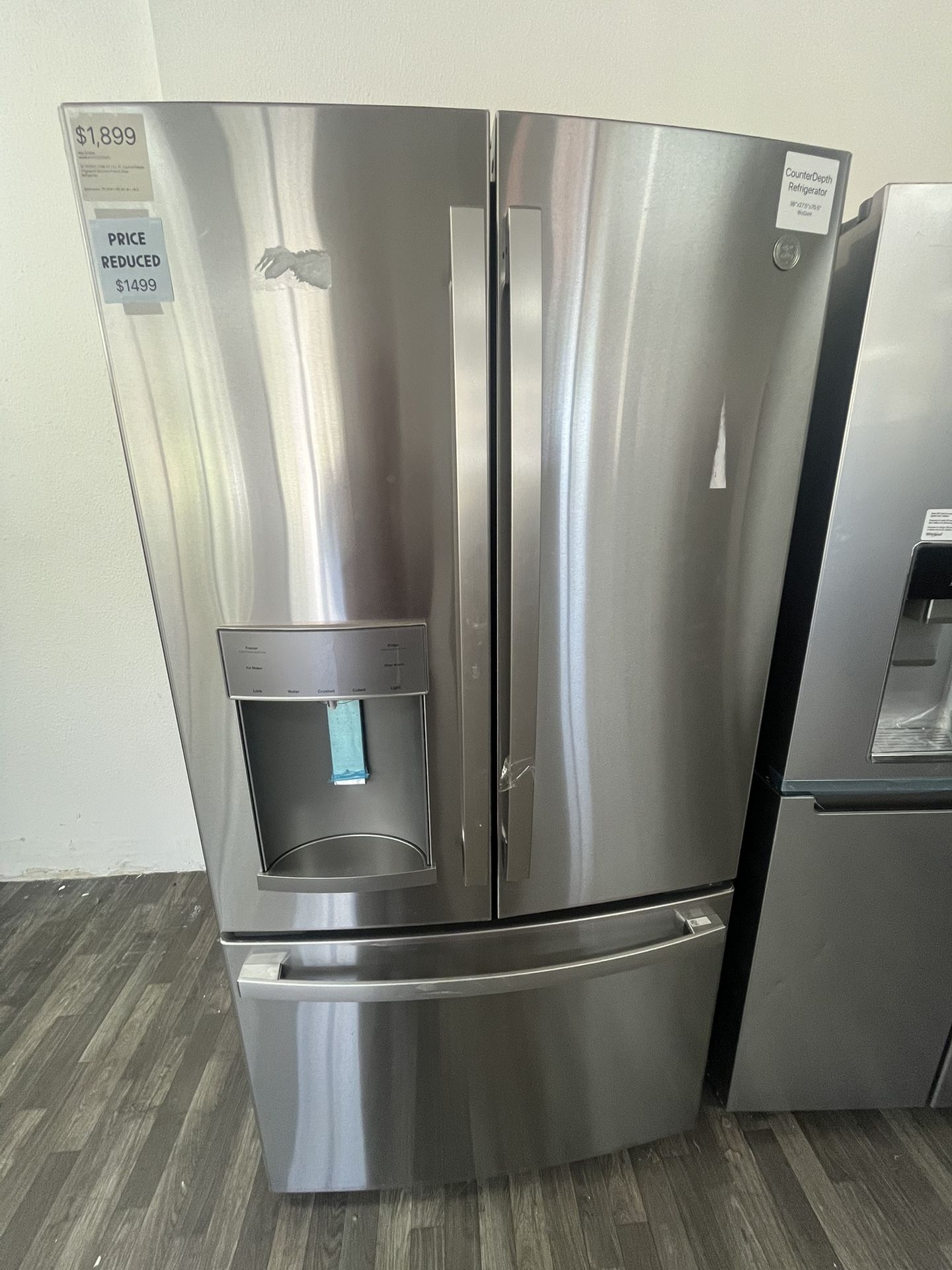 LG 35 3/4W French Door Fridge, Open Box, One Year Warranty
