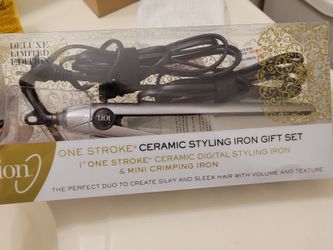NEW Duo  1" Ceramic Flat Iron & Mini Crimping Iron