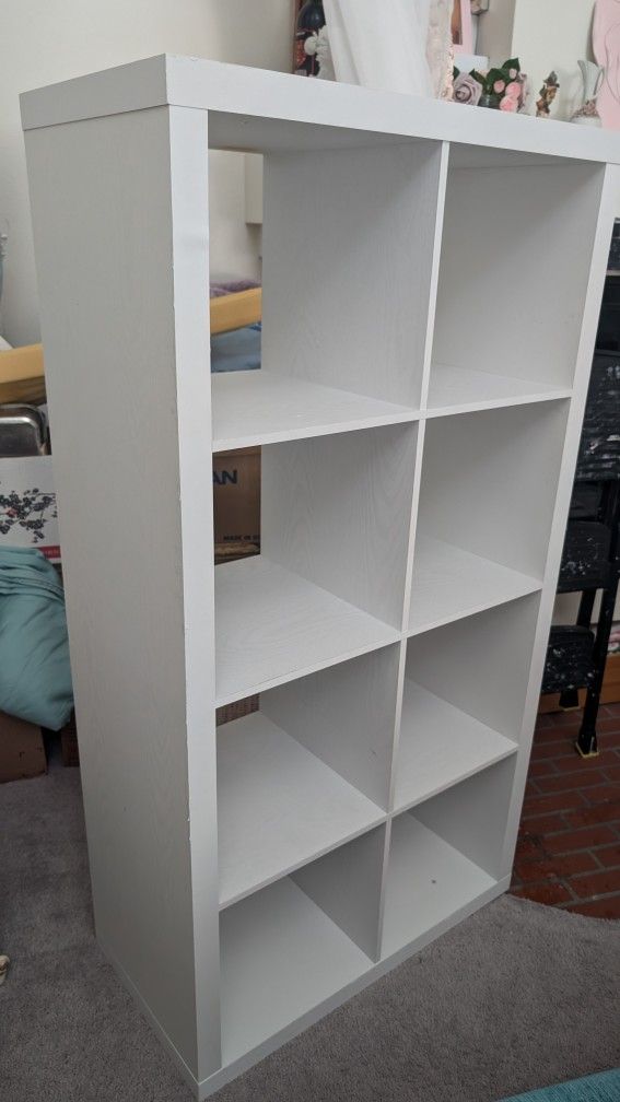 8-Cube Organizer Storage with Opened Back Shelves