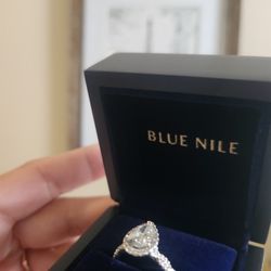 Blue Nile Diamond Engagement Ring White Gold 