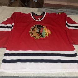 Chicago Blackhawks Hockey Jersey Mens Large Ccm Mic Vintage 90s NHL Vtg Clean