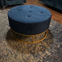 Blue Ottoman / Coffee Table 