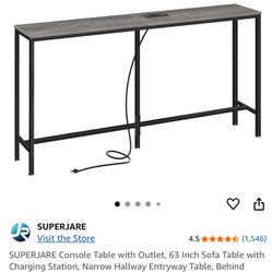 Console Table with Outlet
