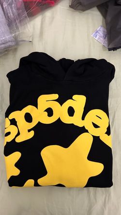 Yellow spider hoodie