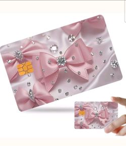 1 pc Pink Rhinestone Bow Stickers
Credit Card, Debit Card