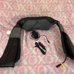 Heated Rolling Neck Massager in Black
