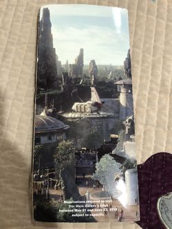 Star Wars Galaxy Edge Opening Day Disneyland Map