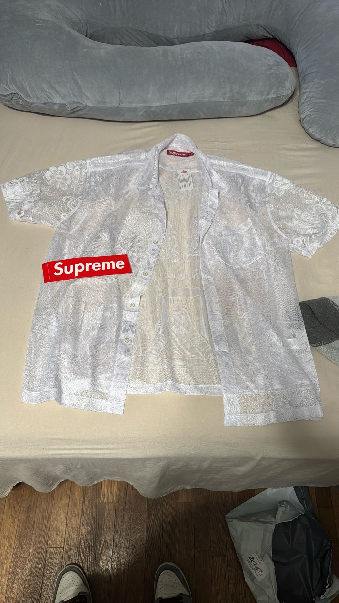 Supreme Laced White Last Supper Shirt