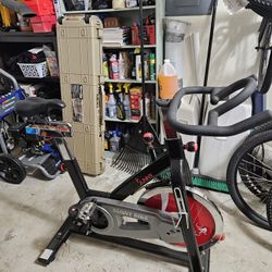Sunny Health & Fitness Indoor Stationary Exercise Bike, 4-Way Adjustable Seat for Cycling Cardio workout at Home