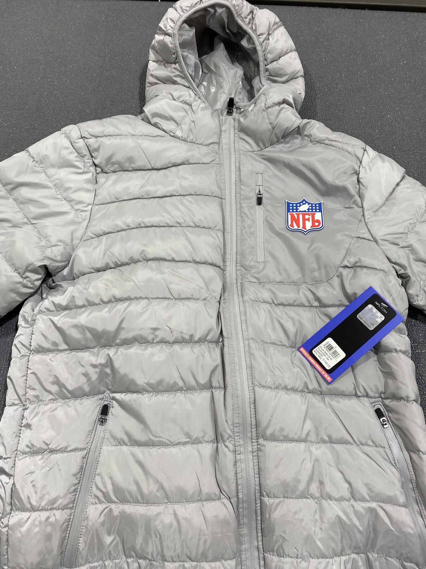 S NFL grey puffer