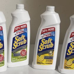 Soft Scrub Cleaner 36oz ,each For $4
