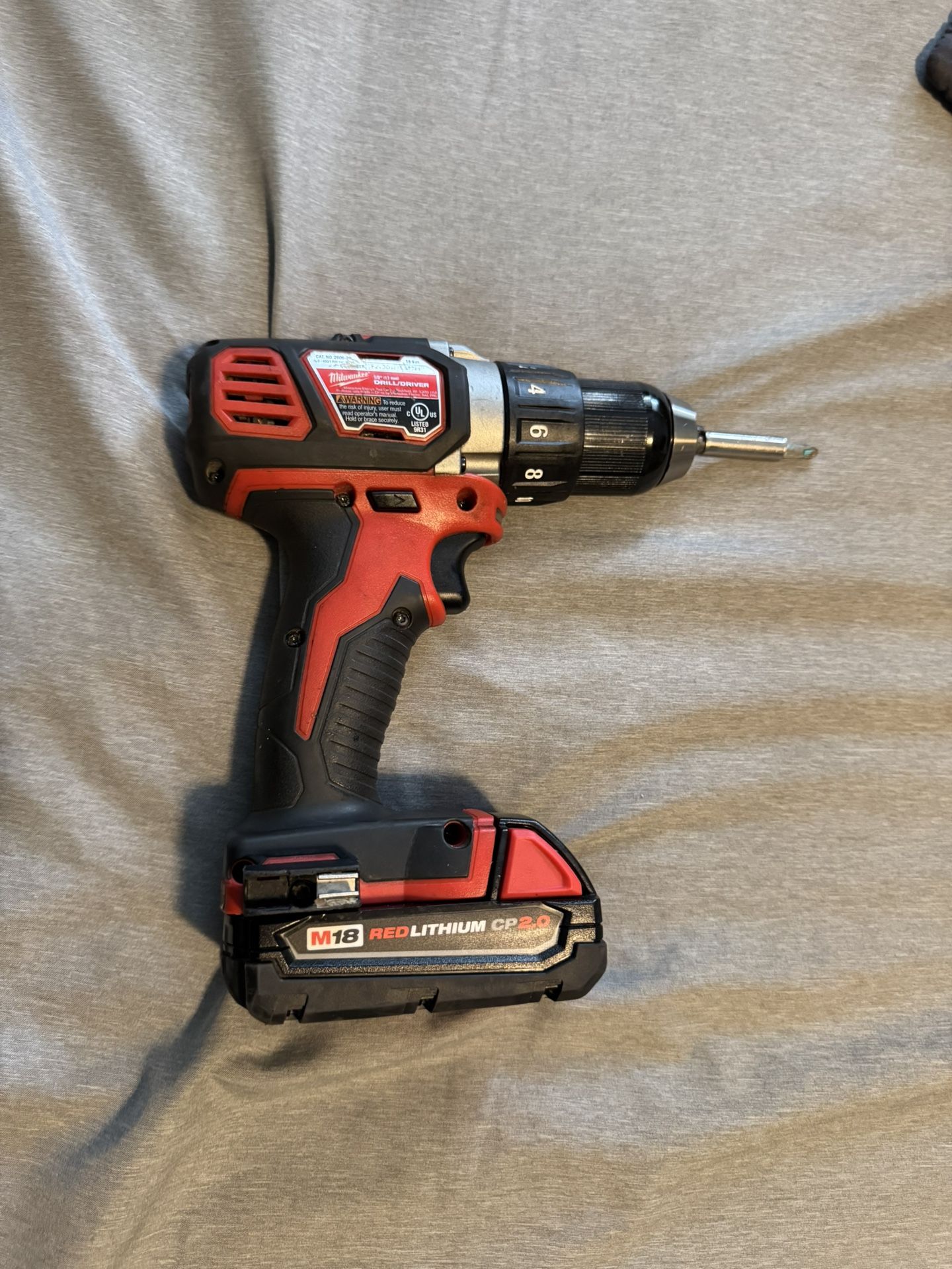 Milwaukee Drill/Driver 1/2” (13 mm) With Bit