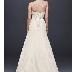 A-line Lace Wedding Dress with Side Split Detail