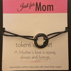 Just For MOM heart Token Bracelet 