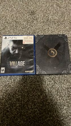 PlayStation 5🧟‍♂️Resident evil 🧟‍♀️village in excellent condition game & steel book & game case & the game & scratch free disc