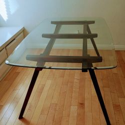 Modern Glass Dining Table For 6