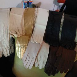 100% Leather Antique Gloves
