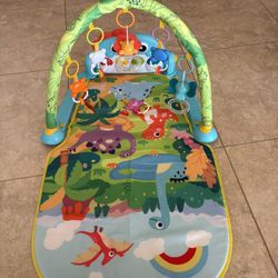 UMIKU Baby dinosaur tummy time mat