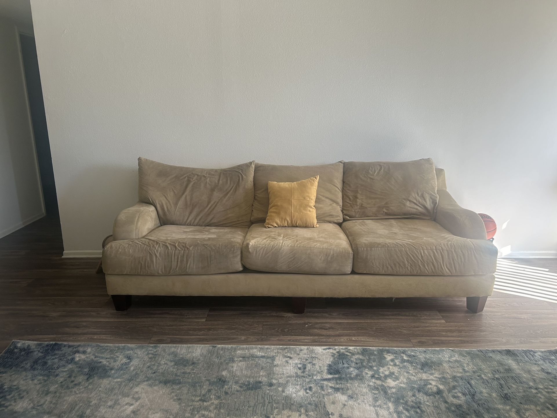 Tan Fabric Couch