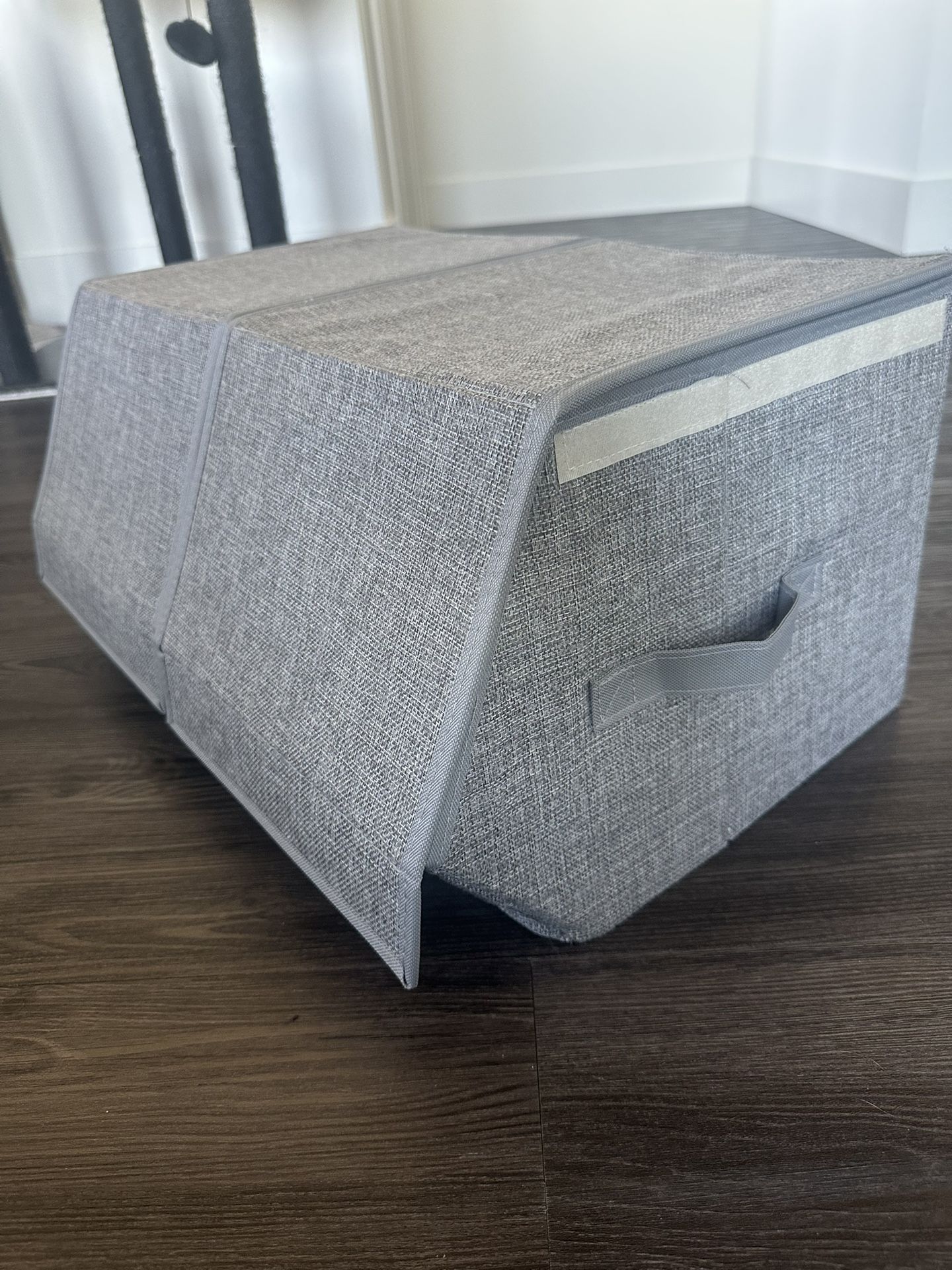 Fabric Storage Bins Dresser Cotton Cubby Containers