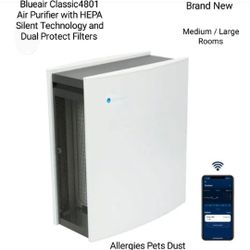 Brand New Blueair 4801 Purifier With HEPA Silent Technology And Dual Protect Filters 