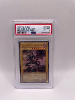 Yu-Gi-Oh! Red-Eyes Black Dragon Anniversary Pack Ultra Rare YAP1-EN002 PSA 8
