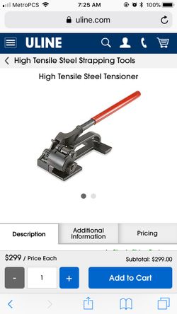 Steel tensioner