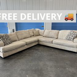 Large Ashley’s Sectional Couch Free Delivery