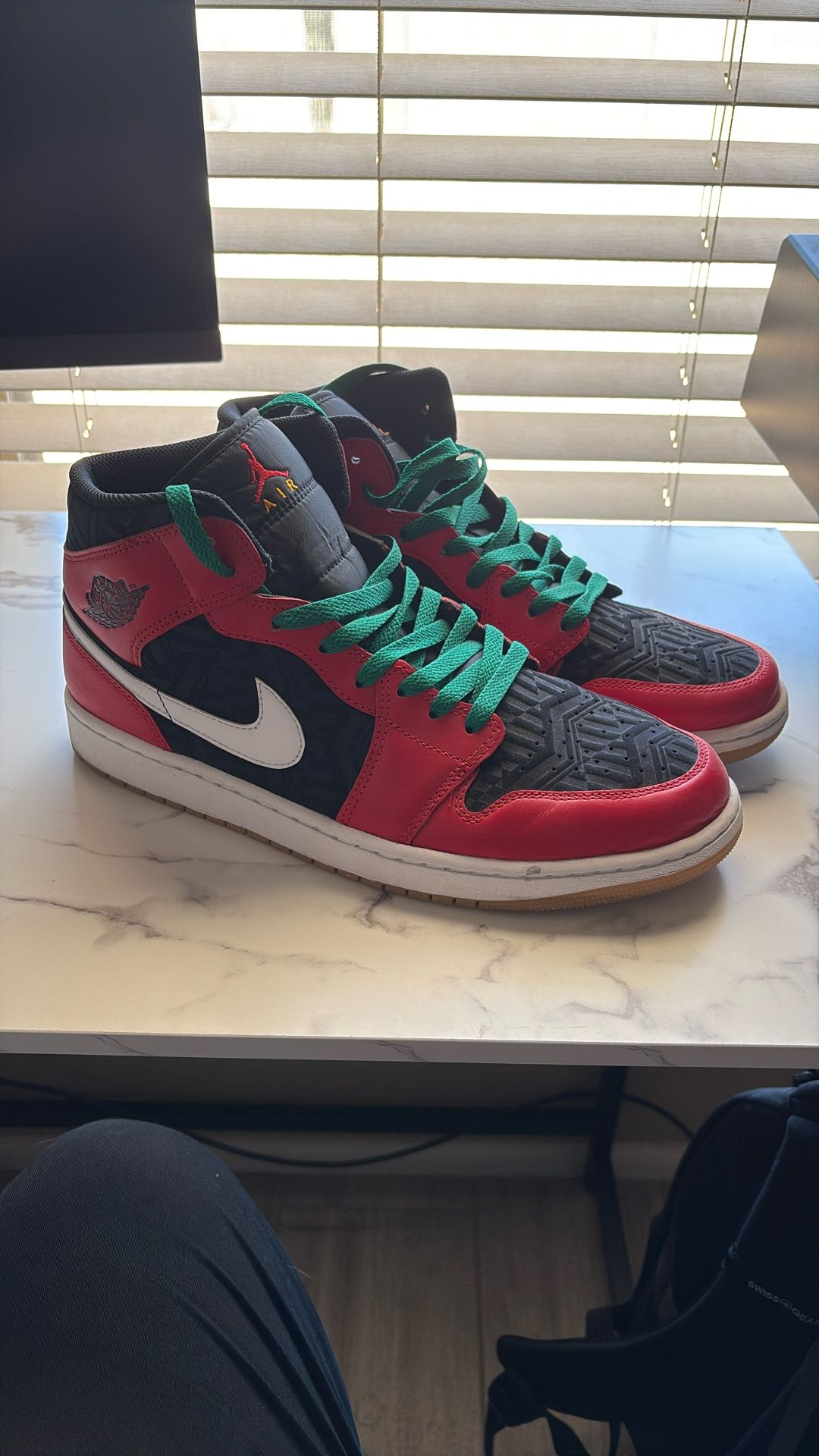 Air Jordans - Size 12 - Red/White/Black
