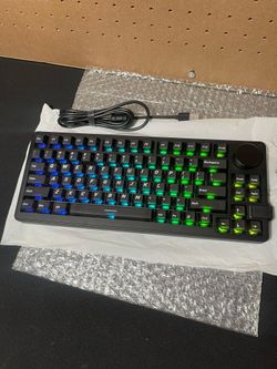 GK GAMAKAY NS75 Rapid Trigger Wireless Keyboard W/ Knob, Tri-Mode BT/2.4GHz/USB-C, 8KHz Polling Rate 0.005mm RT, Hall Effect Magnetic Switch 75% Gamin