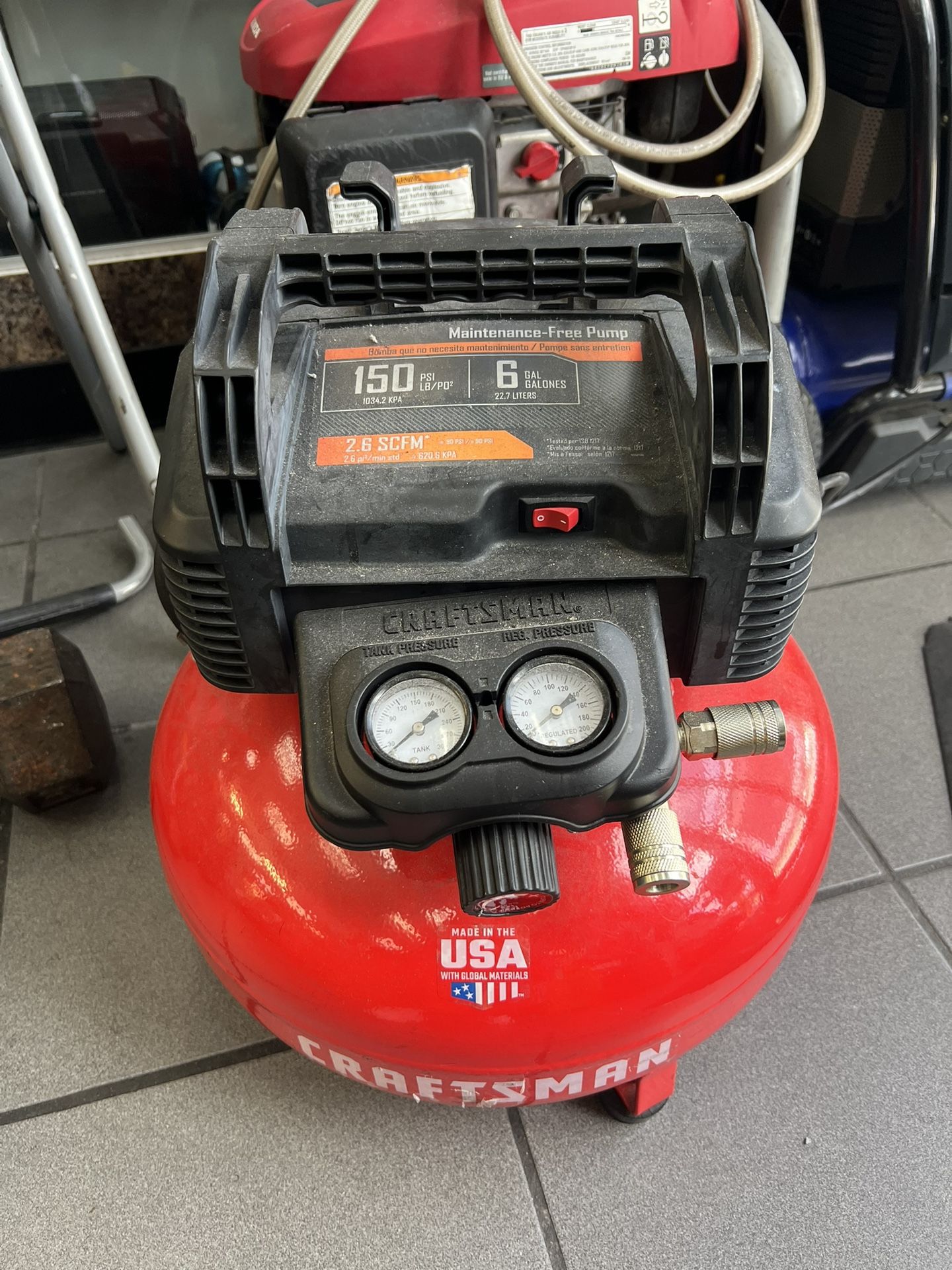Craftsman 6 Gal Portable Air Compressor