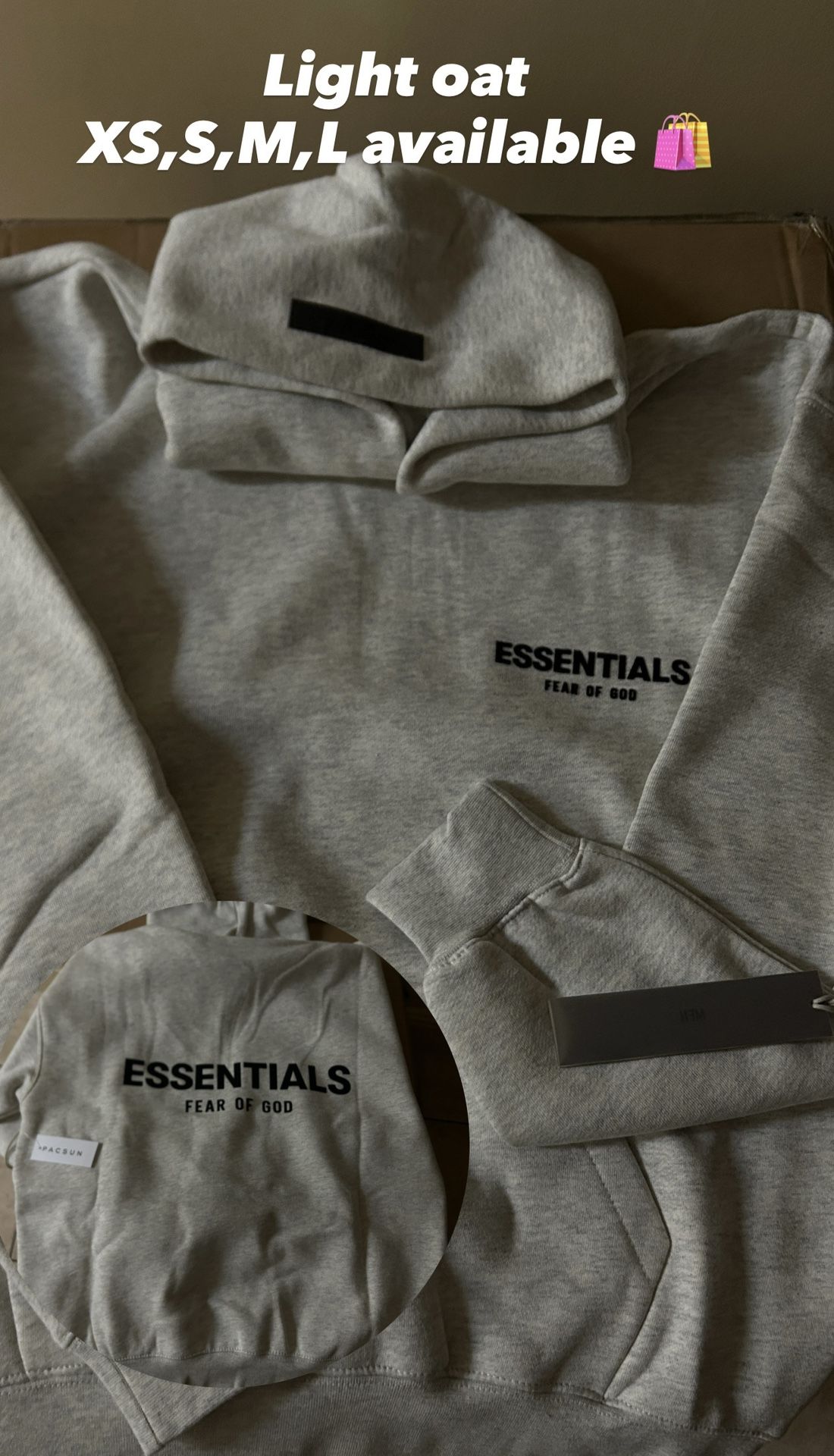Essential Hoodie Light Oat