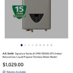 Ao Smith Tankless Water Heater